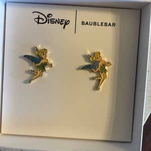 BaubleBar Tinker Bell Earrings - Gold and Green